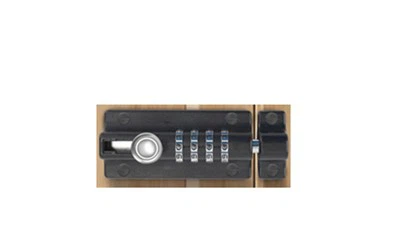 Boulon combiné en Zamak peint en noir